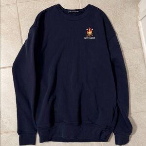 Kiel James Patrick Navy 'Happy Camper' Sweatshirt missing size tag